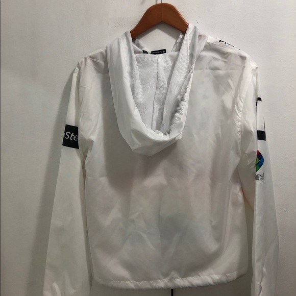 Polaroid Woman's Hooded Windbreaker Jacket Rainbow - Picture 4 of 12